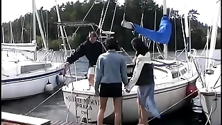Trio in runabout